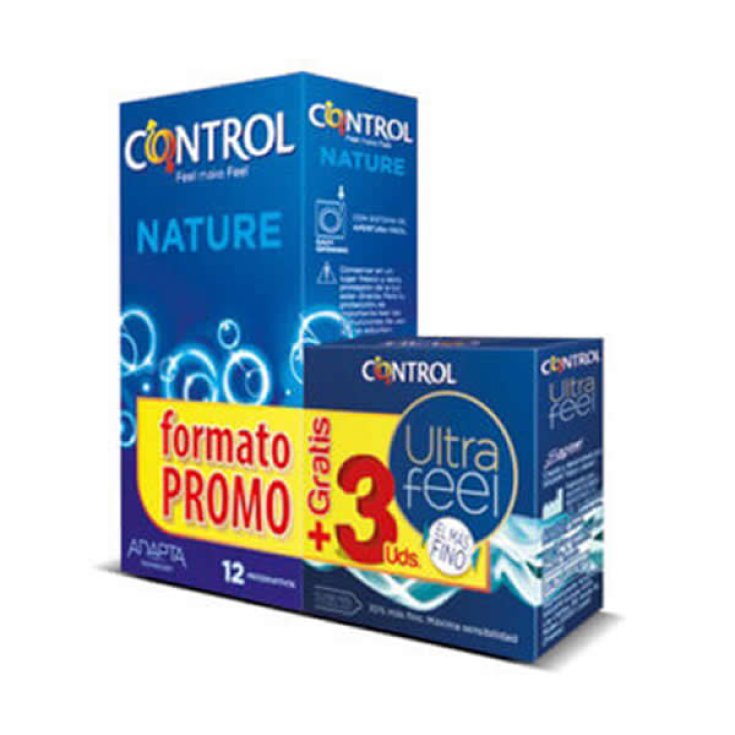 Control Pack Nature 12 Unités + Control Ultra Feel 3 Unités