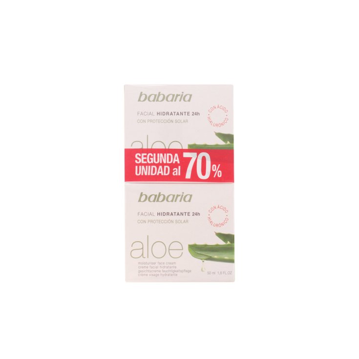 Babaria Aloe Vera Crème Visage Hydratante 24h Coffret 2 Parties
