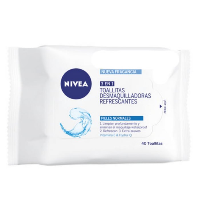 Nivea 3 En 1 Lingettes démaquillantes 40 Unités