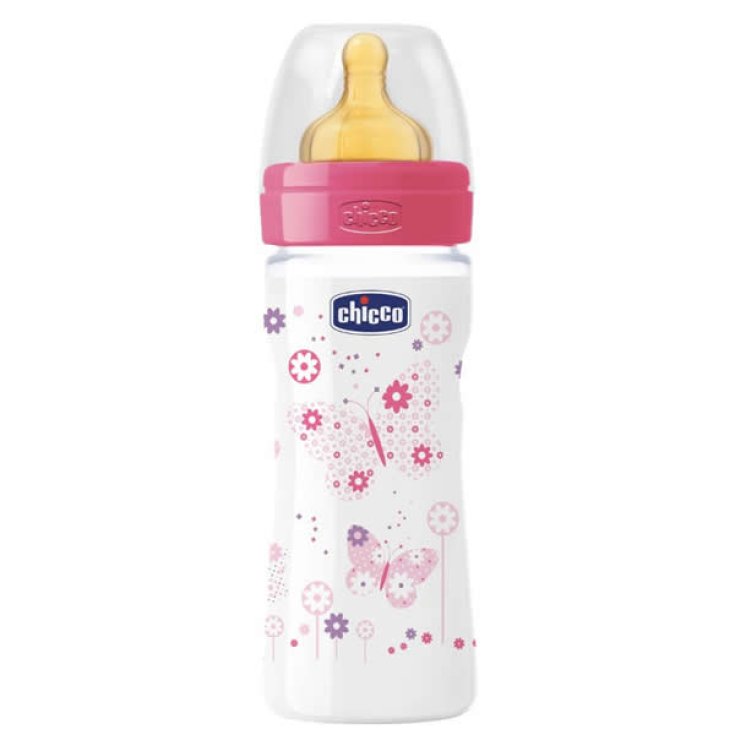 Biberon Chicco Pp T Physiologique Débit Régulier Rose 250ml 2m Rose