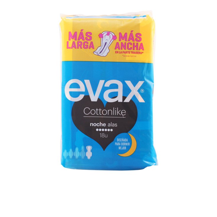 Evax Cottonlike Night With Wings Serviettes Hygiéniques 18 Unités