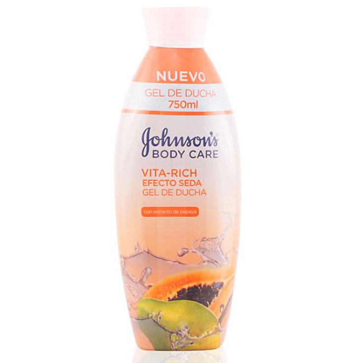 Johnsons Vita Rich Silk Effect Papaye Gel Douche Lotion 750 ml