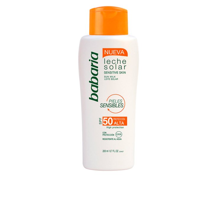 Babaria Lait Solaire Peaux Sensibles Spf50 200 ml