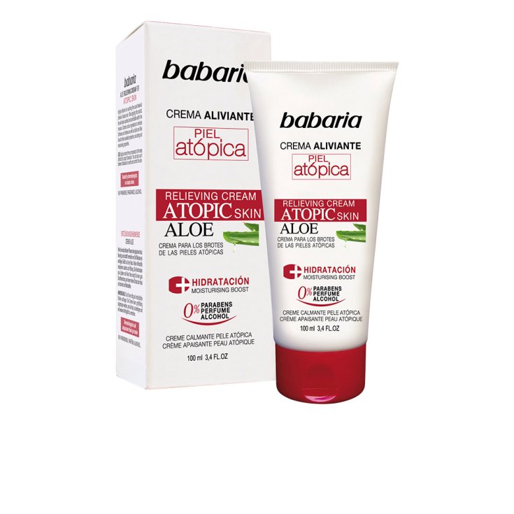 Babaria Aloe Vera Crème Soulagement Peau Atopique 0% 100ml