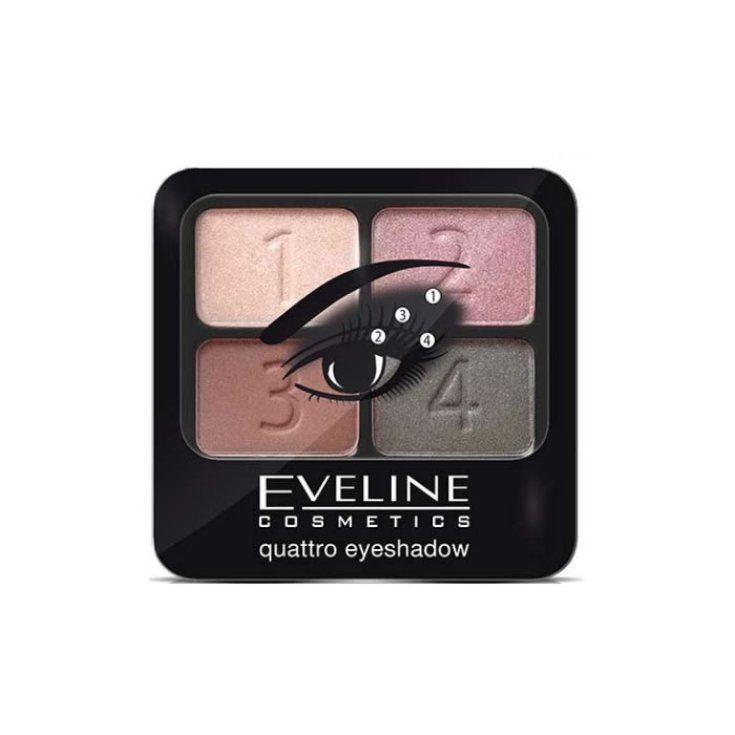 Fard à paupières Eveline Quattro 02