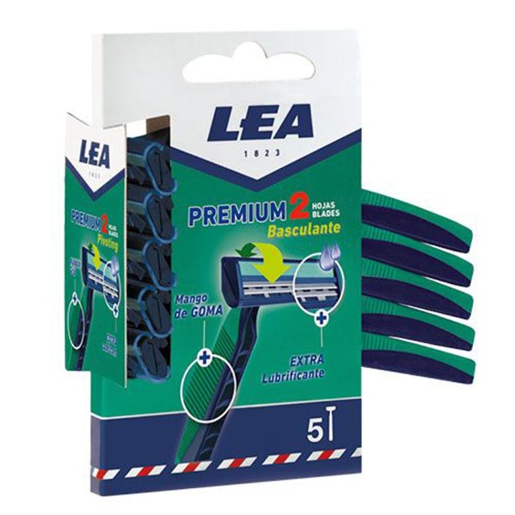Lea Premium 2 Lames Inclinables Lames Jetables Pack 5 Unités