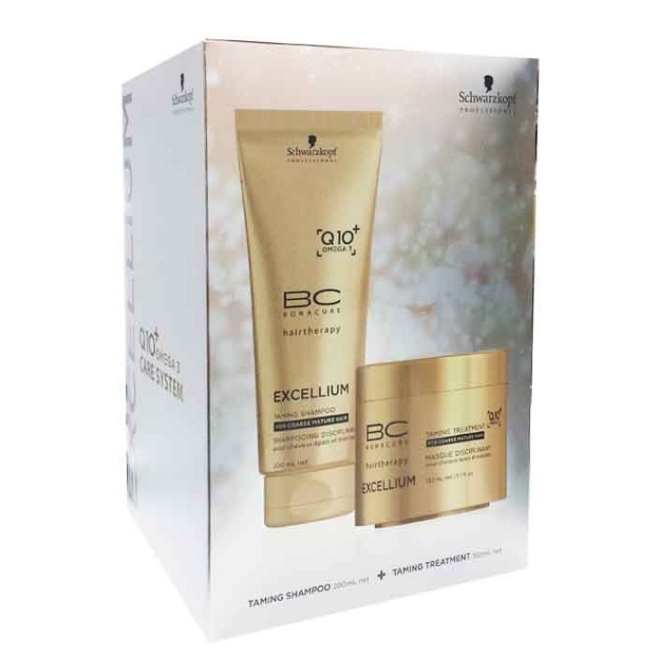 Schwarzkopf Bc Excellium Q10 Taming Shampooing 200ml Coffret 2 Pièces 2017