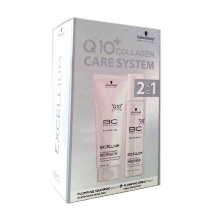 Schwarzkopf Bc Excellium Q10 Shampooing Repulpant 200ml Coffret 2 Parties 2017
