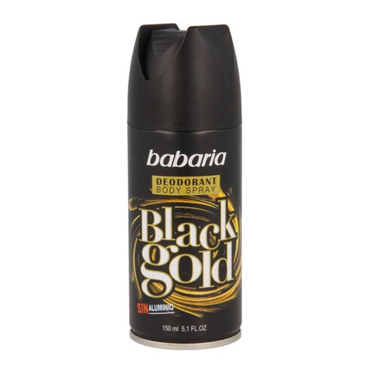 Babaria Black Gold Déodorant Spray 150 ml + 50 ml Offert
