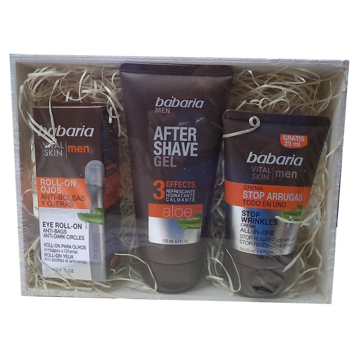 Babaria Men Vital Skin Après-Rasage Gel 150 ml Coffret 3 Parties