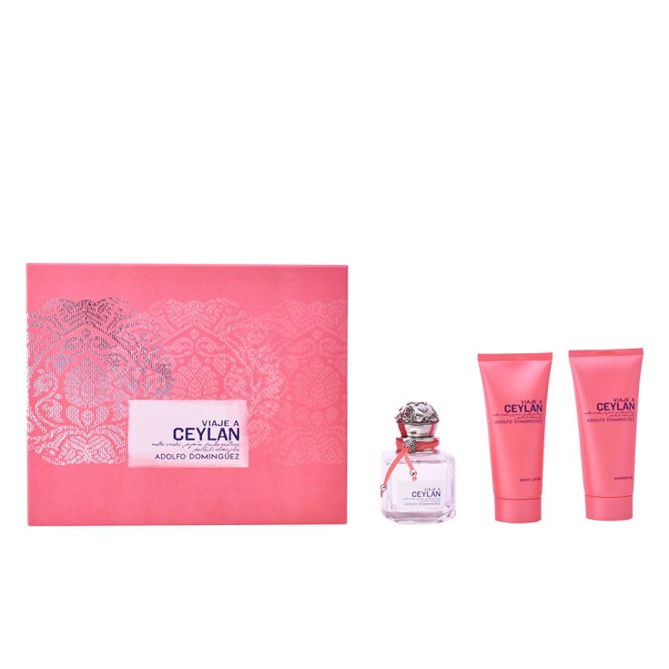 Adolfo Dominguez Viaje A Ceylan Eau De Toilette Vaporisateur 100 ml Coffret 3 Parties 2017