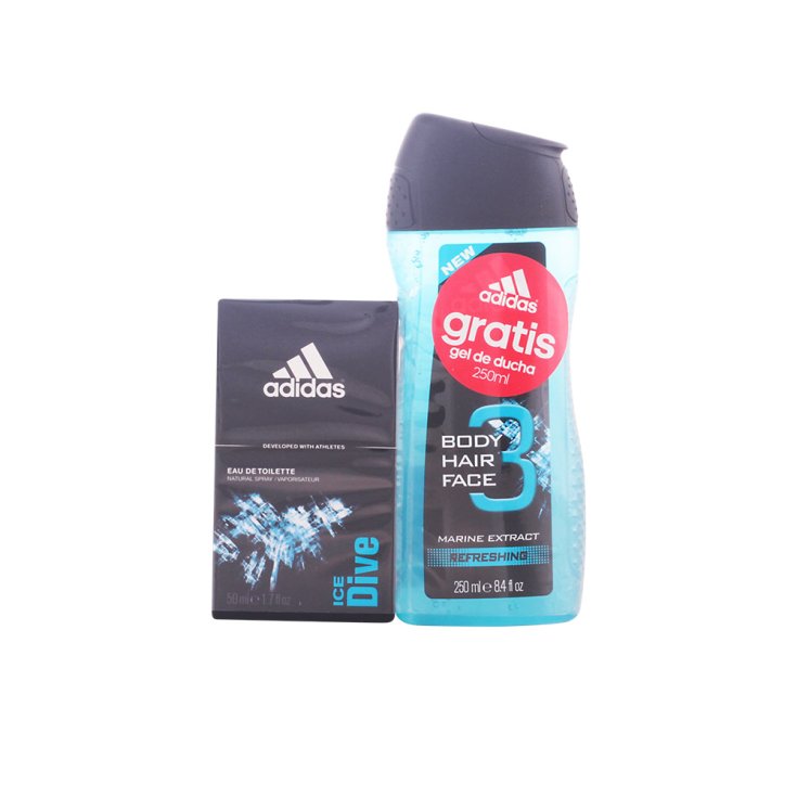 Adidas Men Ice Dive Eau De Toilette Vaporisateur 50 ml Coffret 2 Parties