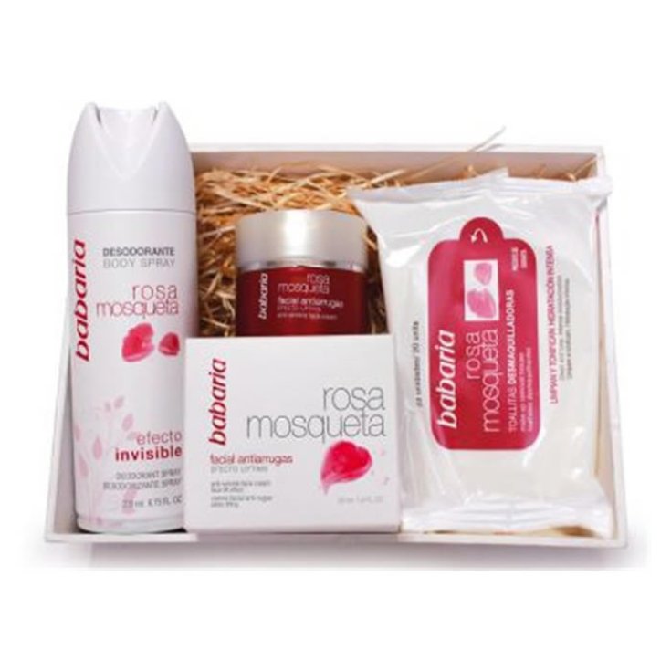 Babaria Rosa Mosqueta Crème Anti-Rides 50 ml Coffret 3 Parties