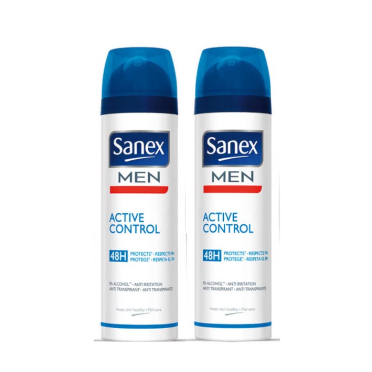 Sanex Men Active Control Déodorant Spray 48h 2x100 ml