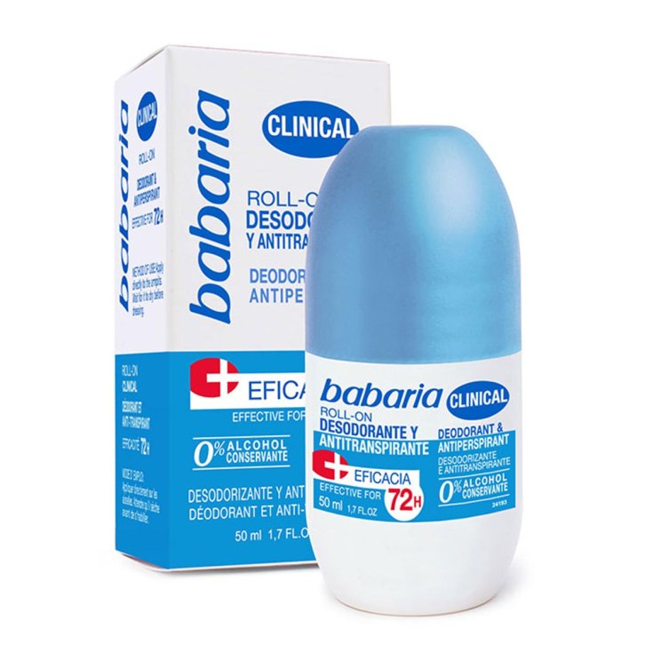 Babaria Clinical Roll-On Déodorant Et Anti-transpirant Roll On 50 ml