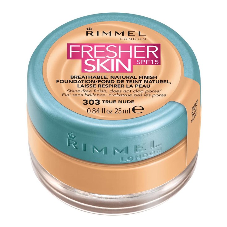 Rimmel London Fresher Skin Spf15 Fond de teint naturel 303 True Nude