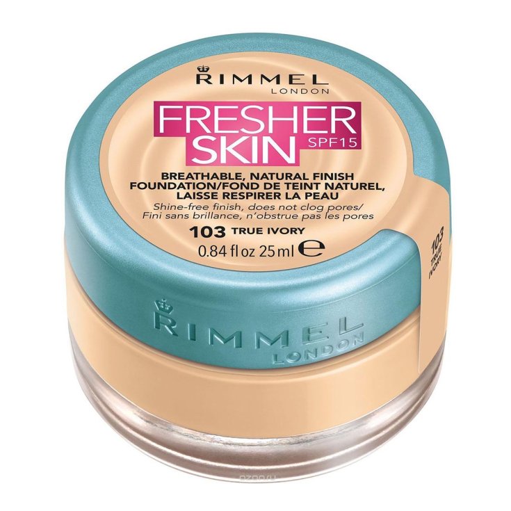 Rimmel London Fresher Skin Spf15 Fond de teint naturel 103 True Ivory