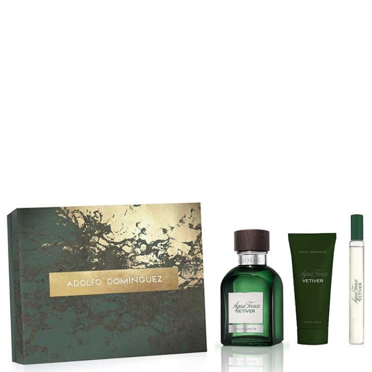 Adolfo Dominguez Agua Fresca Vétiver Eau De Toilette Vaporisateur 120 ml Coffret 3 Parties 2017