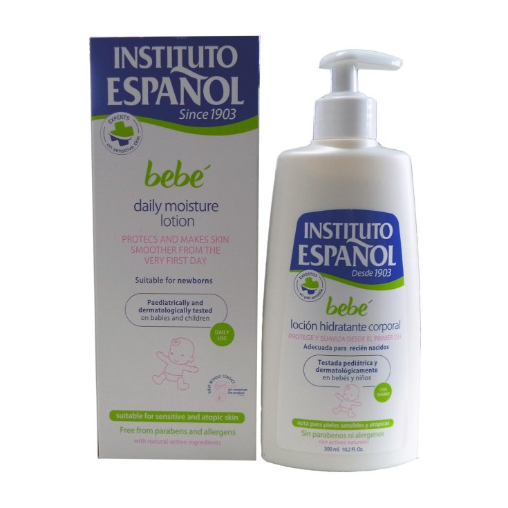 Instituto Español Crème Corporelle Hydratante Pour Nouveau-Né Peau Sensible Sans Allergène 300 ml Instituto Español Crème Corporelle Hydratante Pour Nouveau-Né Peau Sensible Sans Allergène 300 ml