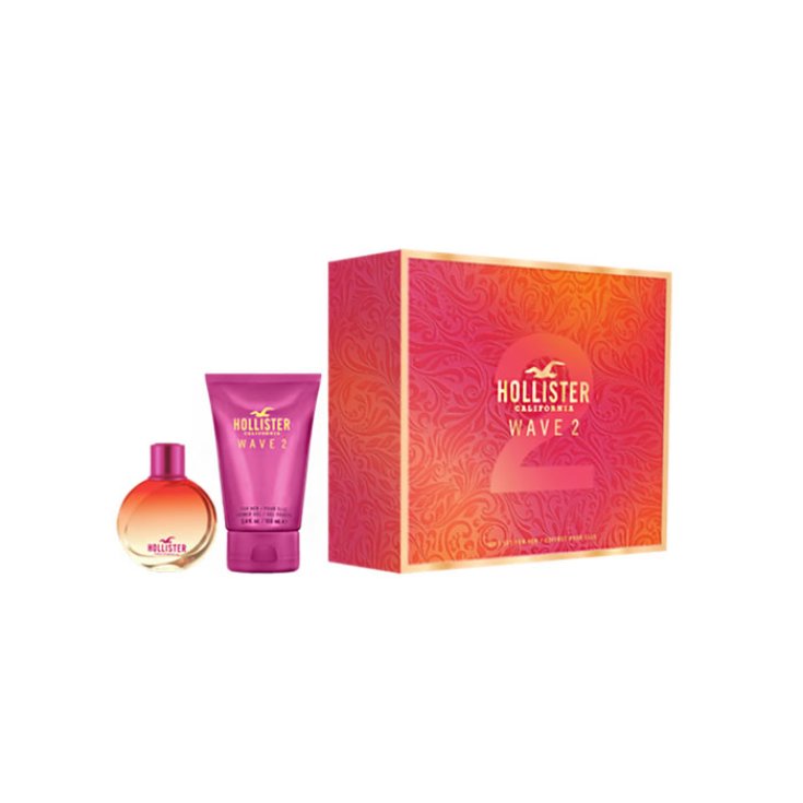 Hollister Wave 2 Her Eau De Toilette Vaporisateur 100 ml Coffret 2 Pièces 2018