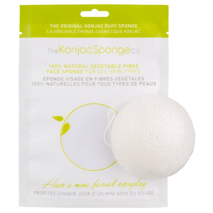 The Konjac Facial Puff Éponge Konjac Pure White