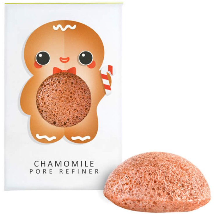 The Konjac Gingerbread Man Pure Konjac Mini Puff Visage Avec Camomille