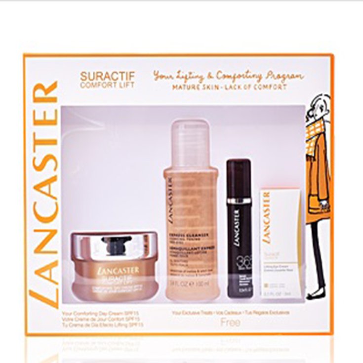 Lancaster Suractif Comfort Lift Crème de Jour Réconfortante Spf15 50 ml Coffret 4 Pièces 2018