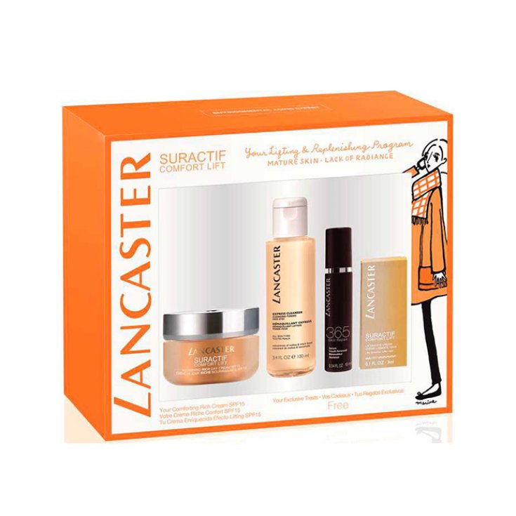 Lancaster Suractif Comfort Lift Crème de Jour Riche Nourrissante Spf15 50 ml Coffret 4 Pièces 2018