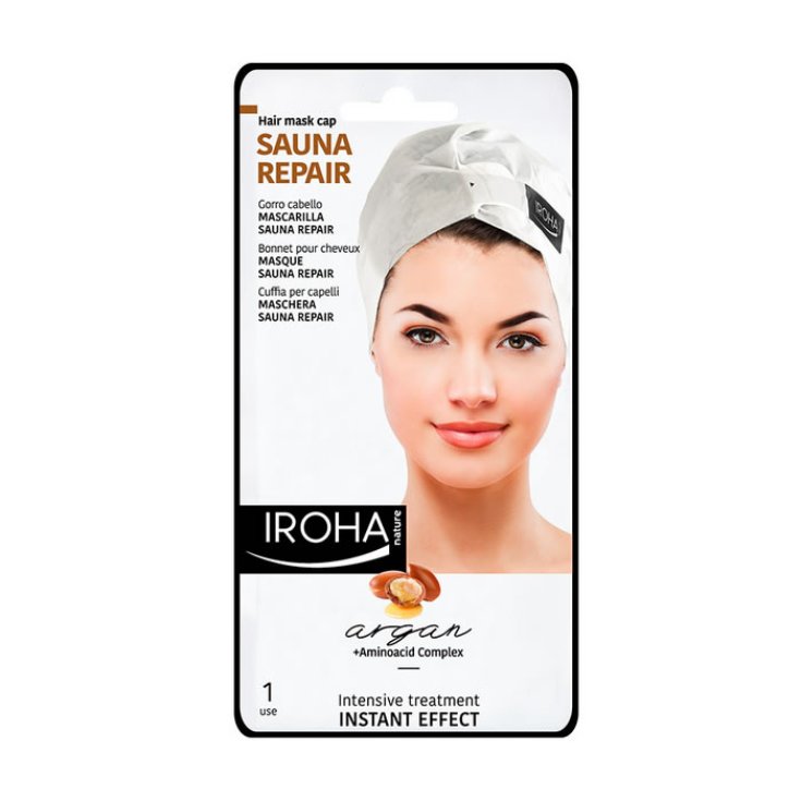 Iroha Nature Sauna Repair Argan Mascarilla Cabello Effet Instantané 1 Utilisation