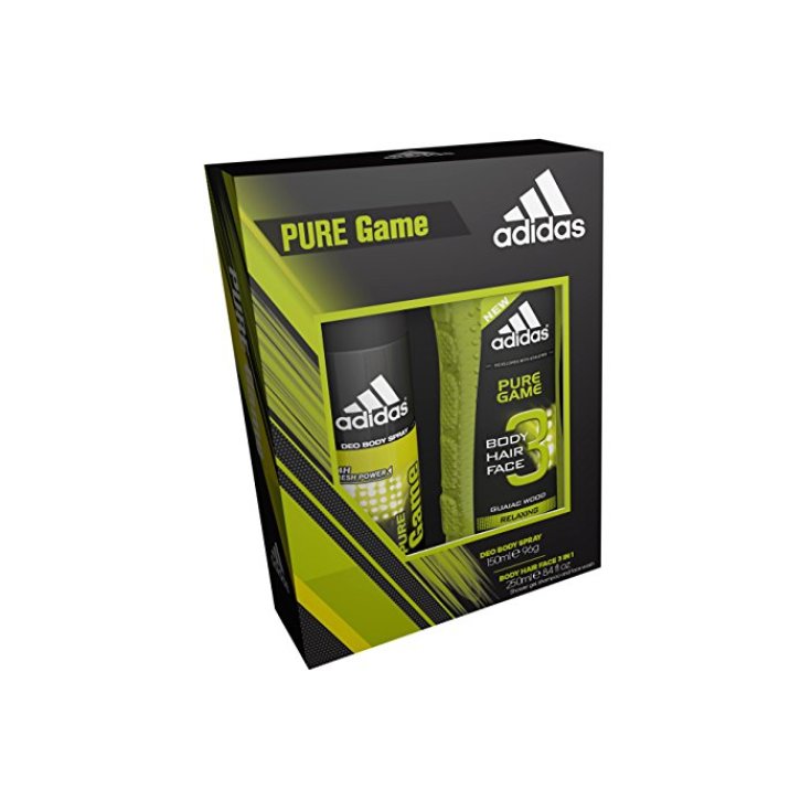 Adidas Pure Game Body Hair Face 250ml Set 2 Parties 2018