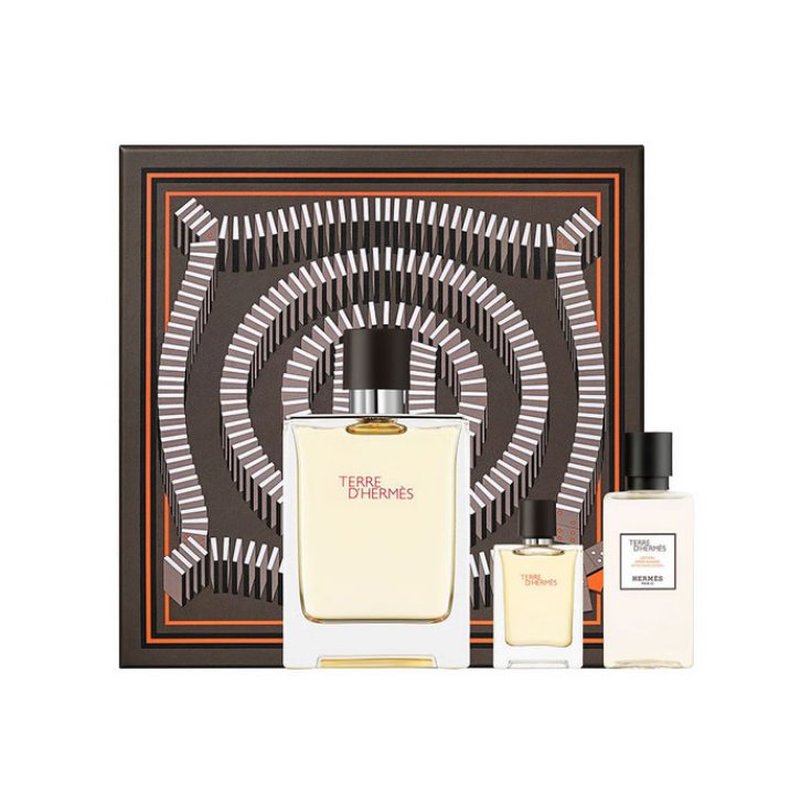 Terre D'hermes Eau De Toilette Vaporisateur 100ml Coffret 3 Parties 2018