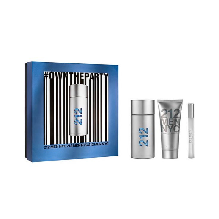 Carolina Herrera 212 Men Eau De Toilette Vaporisateur 100 ml Coffret 3 Parties 2018