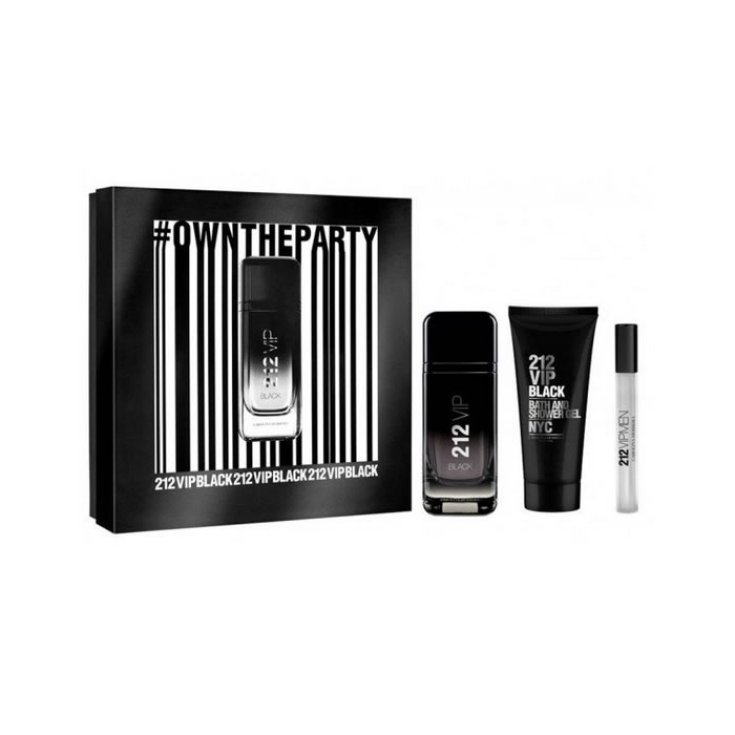Carolina Herrera 212 Vip Black Eau De Parfum Vaporisateur 100 ml Coffret 3 Parties 2018
