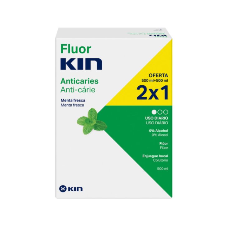 Kin Fluorkin Bain de Bouche 2x500ml
