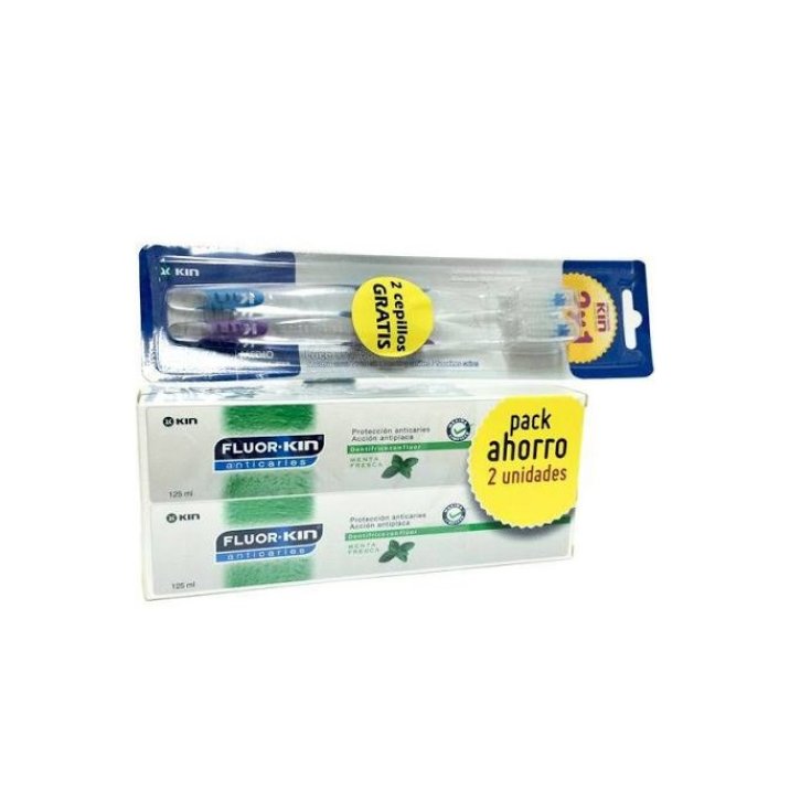 Kin Fluorkin Dentifrice 125ml Coffret 4 Pièces 2018