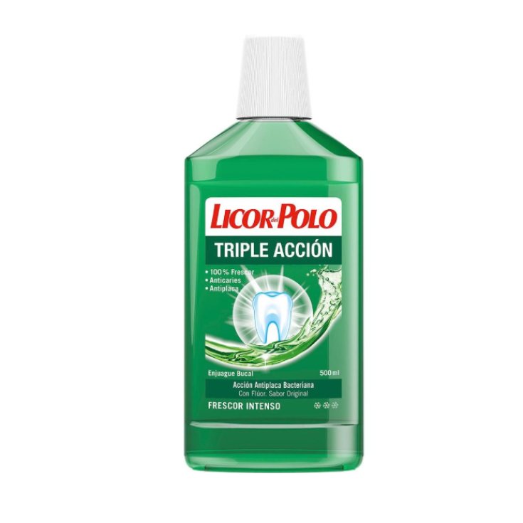 Licor Del Polo Original Bain de Bouche Triple Action 500 ml