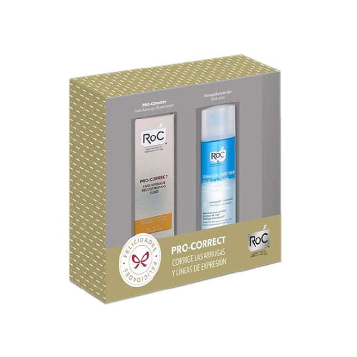 Roc Pro Correct Crème Fluide Anti-Rides 40 ml Coffret 2 Pièces 2018