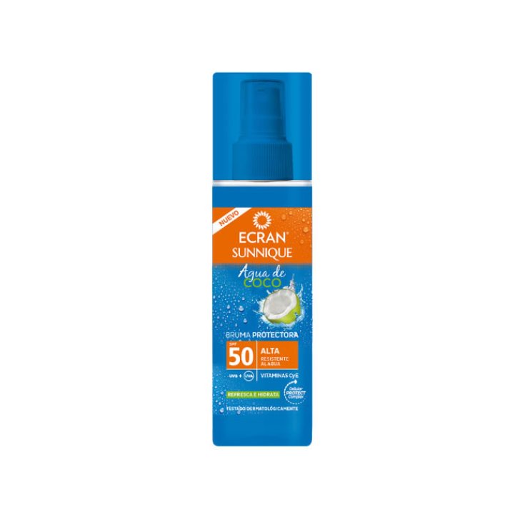 Ecran Sunnique Spray Protecteur Eau de Coco Spf50 200 ml