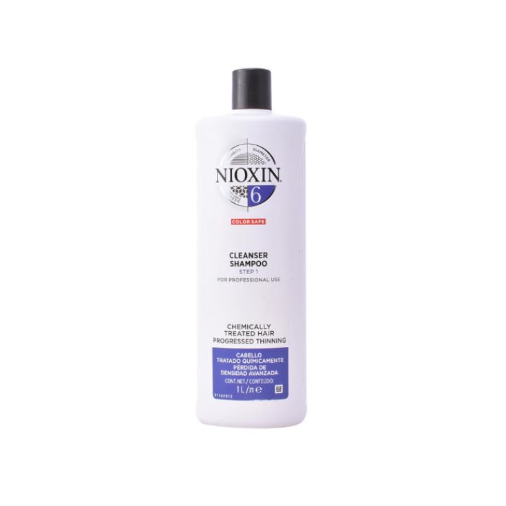 Nioxin System 6 Shampooing Volumateur Cheveux Fins Très Faibles Cheveux Traités Chimiquement 1000 ml