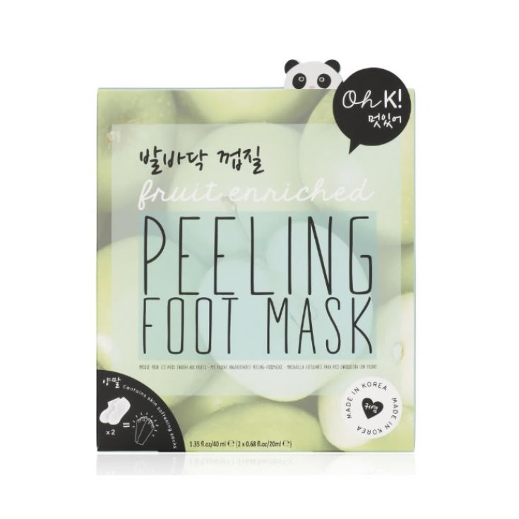 Oh K ! Masque exfoliant pour les pieds enrichi de fruits