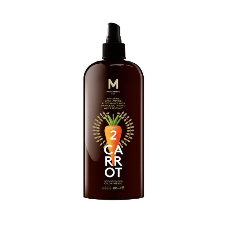 Mediterraneo Sun Huile Solaire Carotte Bronzage Foncé Spf2 200 ml