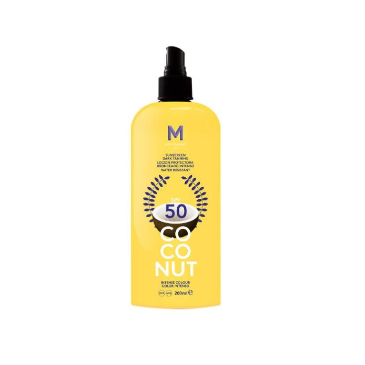 Mediterraneo Sun Crème Solaire à la Noix de Coco Bronzage Foncé Spf50 200 ml