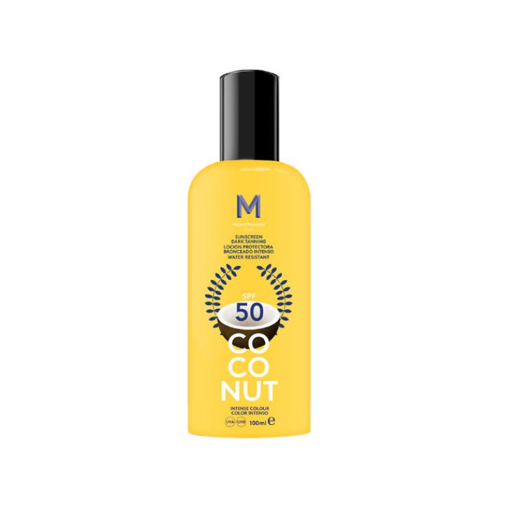 Mediterraneo Sun Crème Solaire à la Noix de Coco Bronzage Foncé Spf50 100ml