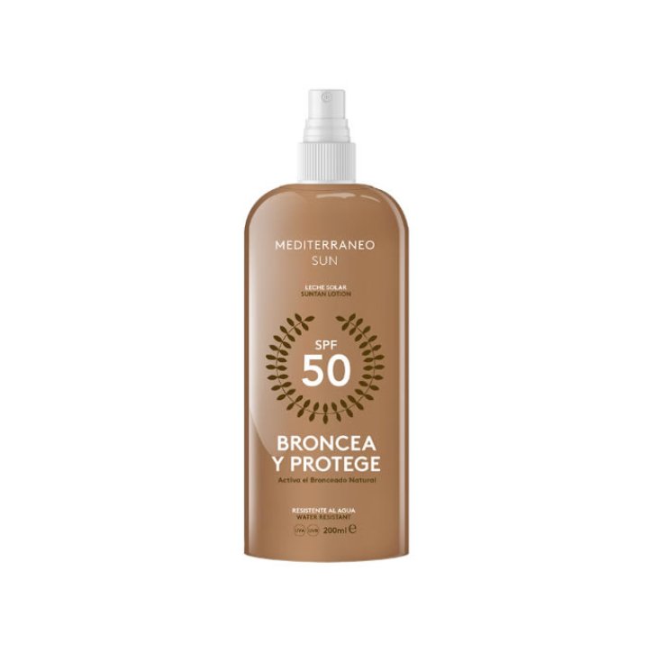 Mediterraneo Sun Broncea Y Protege Lotion Solaire Spf50 200 ml