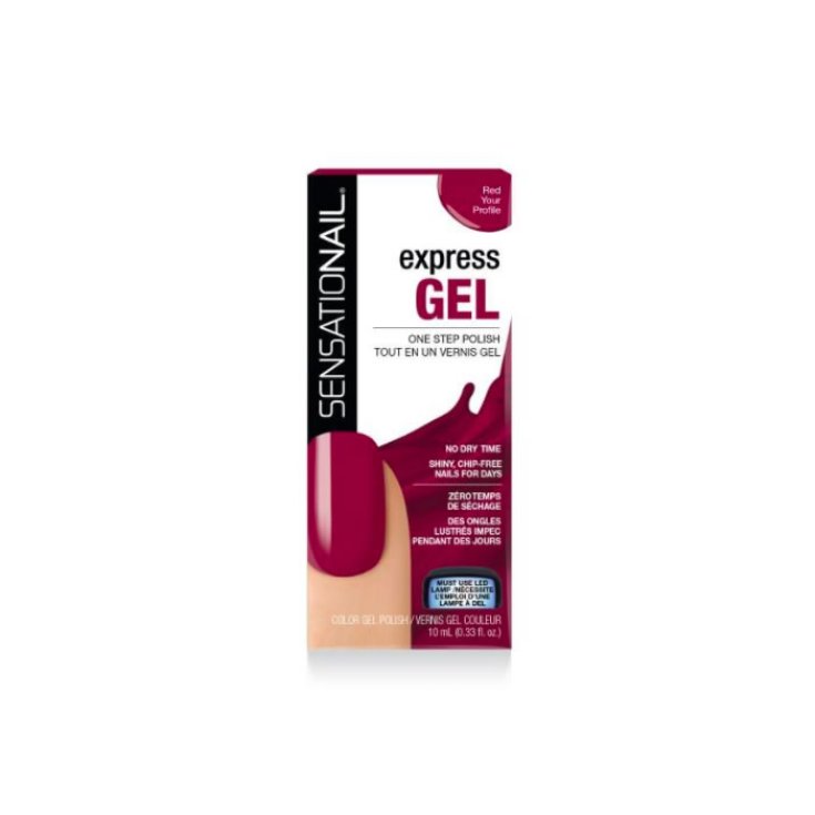 Sensationail Express Gel Polonais Rouge Votre profil