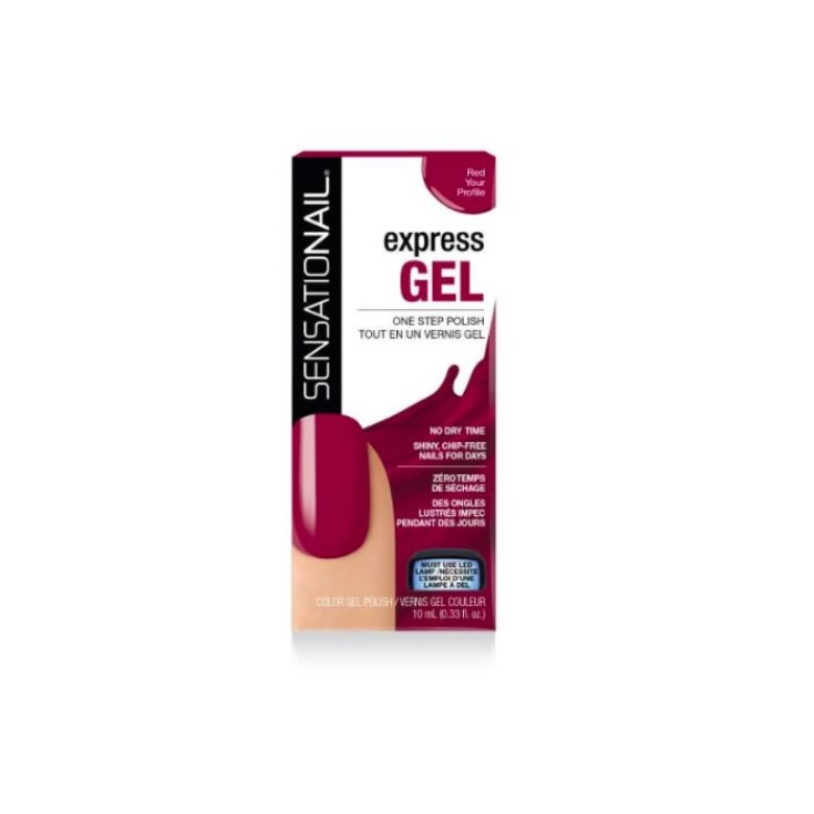 Sensationail Express Gel Polonais Rouge Votre profil