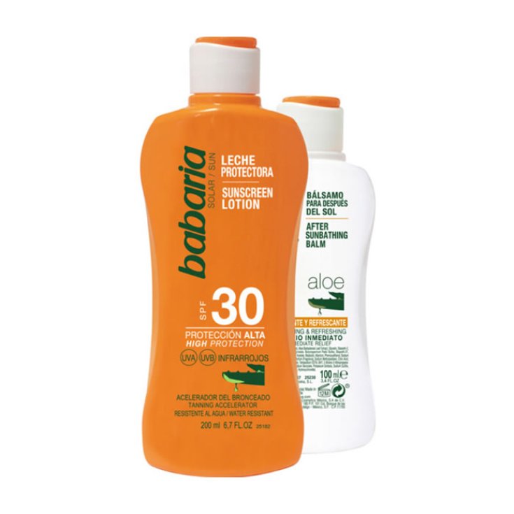 Babaria Sun Lotion Solaire Spf30 200ml Coffret 2 Parties 2018
