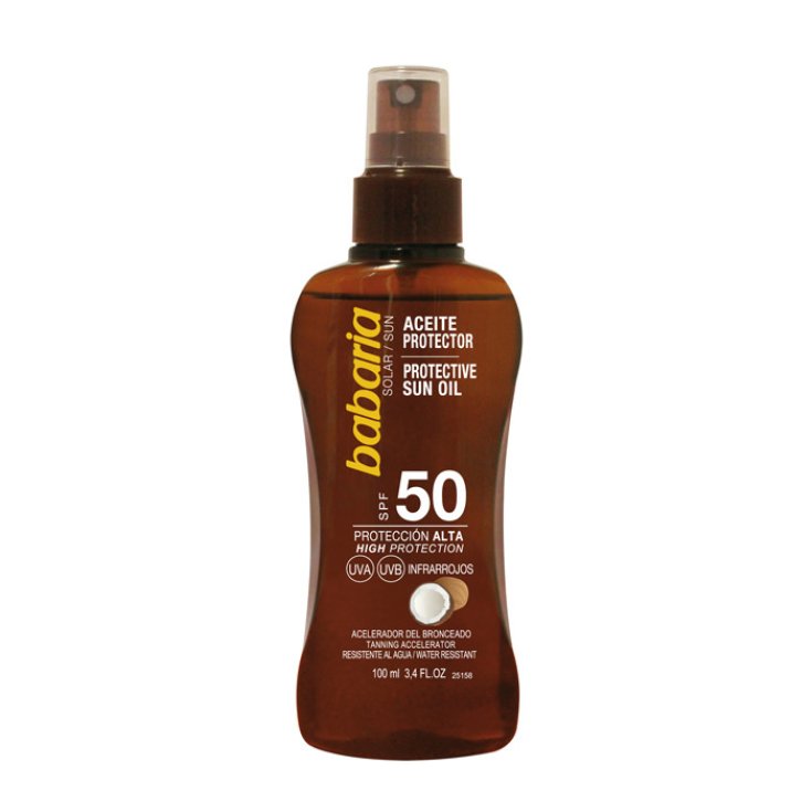 Babaria Huile Solaire Protectrice Spf50 Au Monoï De Tahiti 100 ml
