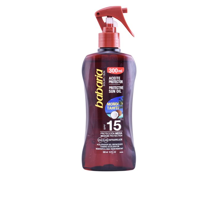 Babaria Huile Solaire Protectrice Spf15 Au Monoï De Tahiti 300 ml Babaria Huile Solaire Protectrice Spf15 Au Monoï De Tahiti 300 ml