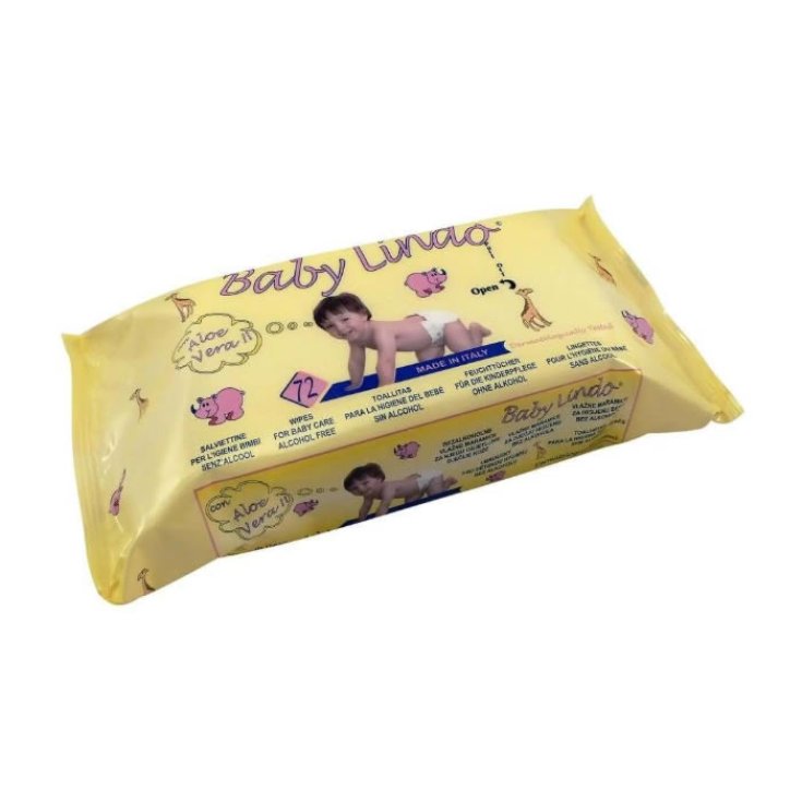 Baby Lindo Lingettes Aloe Vera 72ud